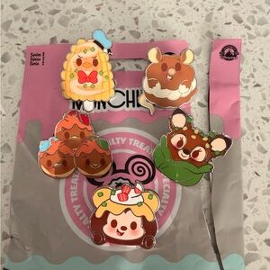 Disney Munchlings Series 2 Pin Collection Set of 5